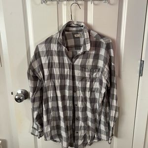 Gray checkered button